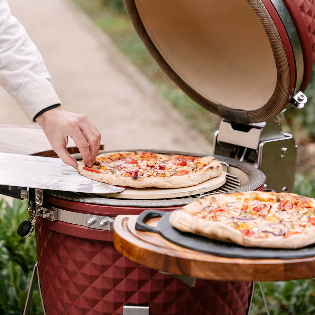 Pizzas cuites au kamado Kokko
