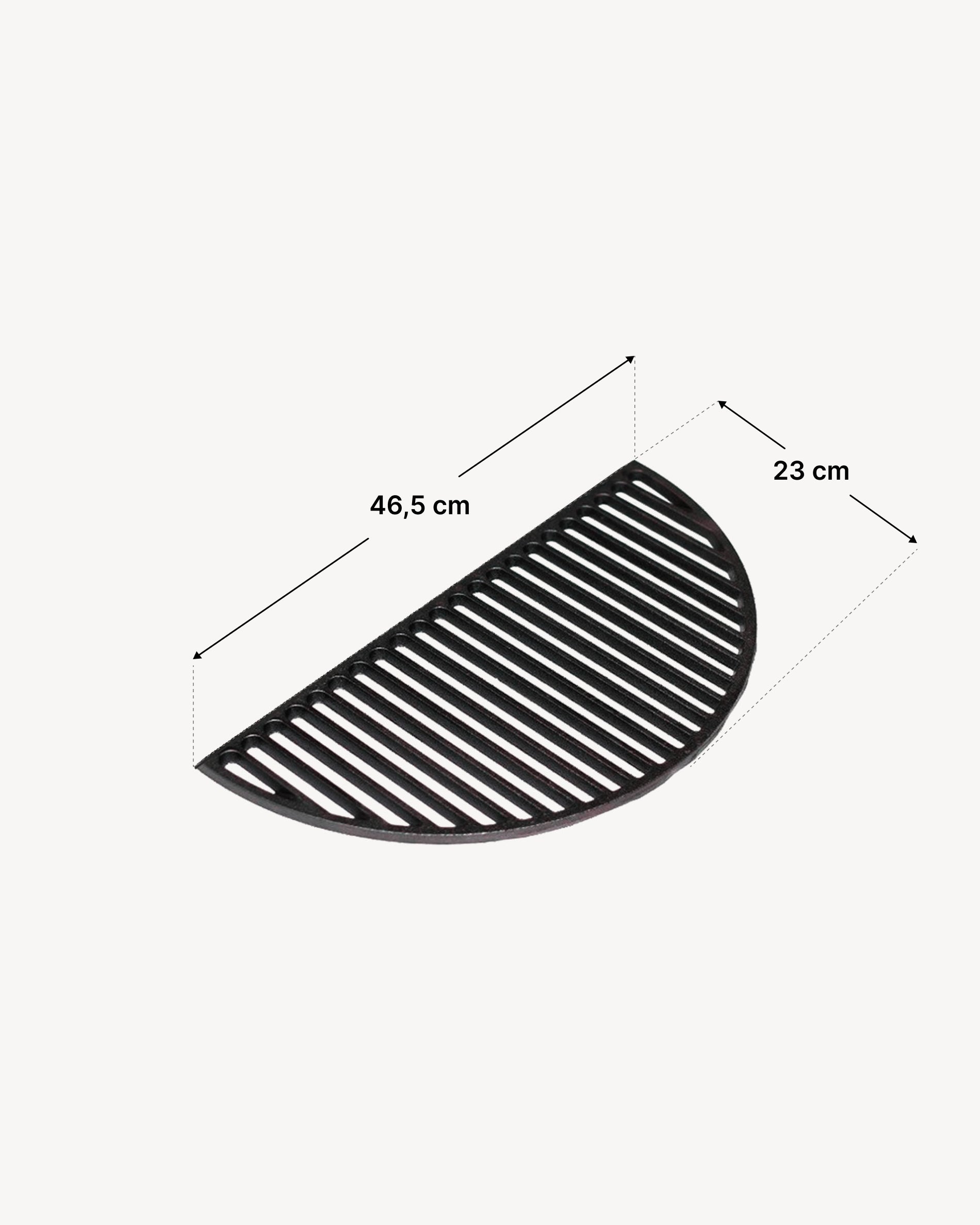 Kokko XL gietijzeren halfgrill afmetingen