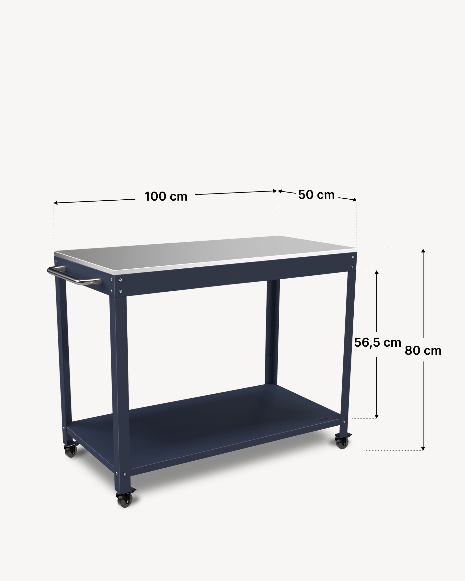 Afmetingen roestvrij stalen dressoir