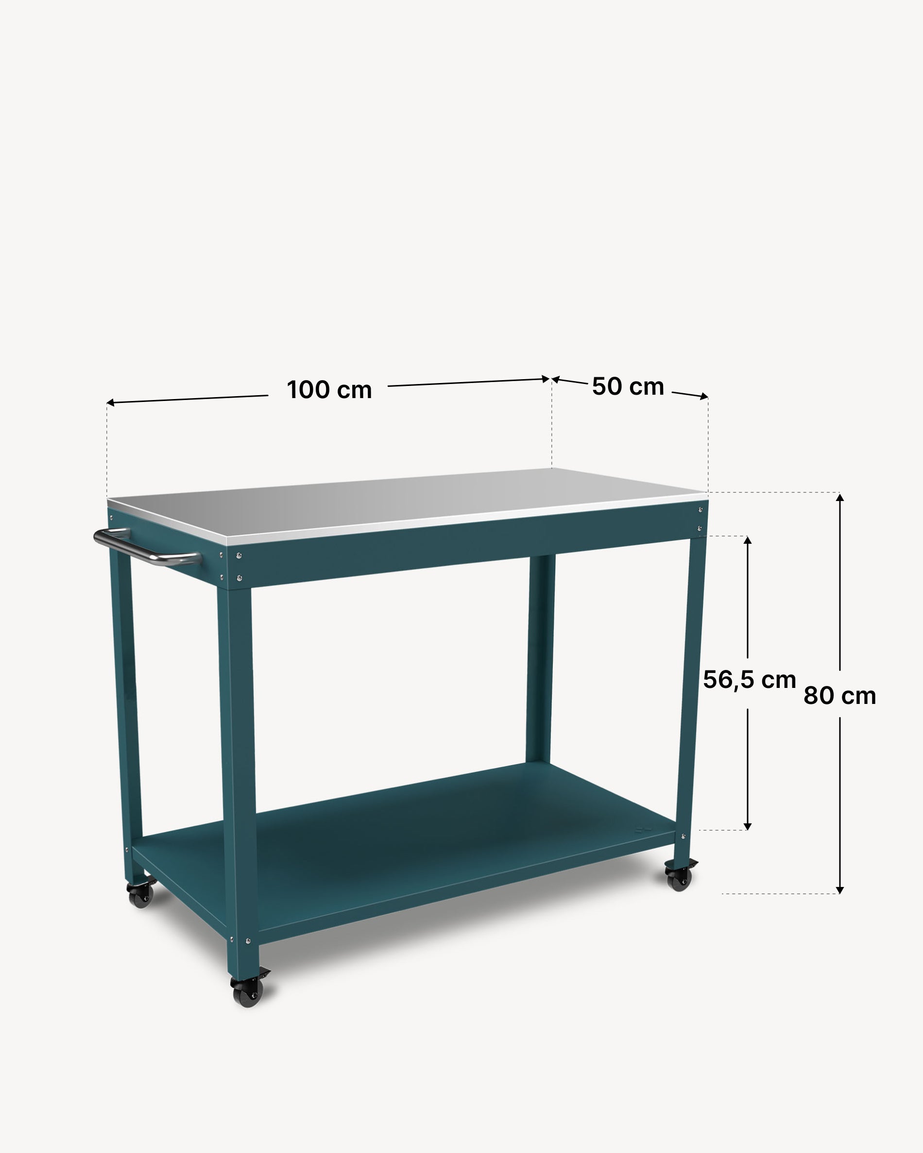 Afmetingen roestvrij stalen dressoir
