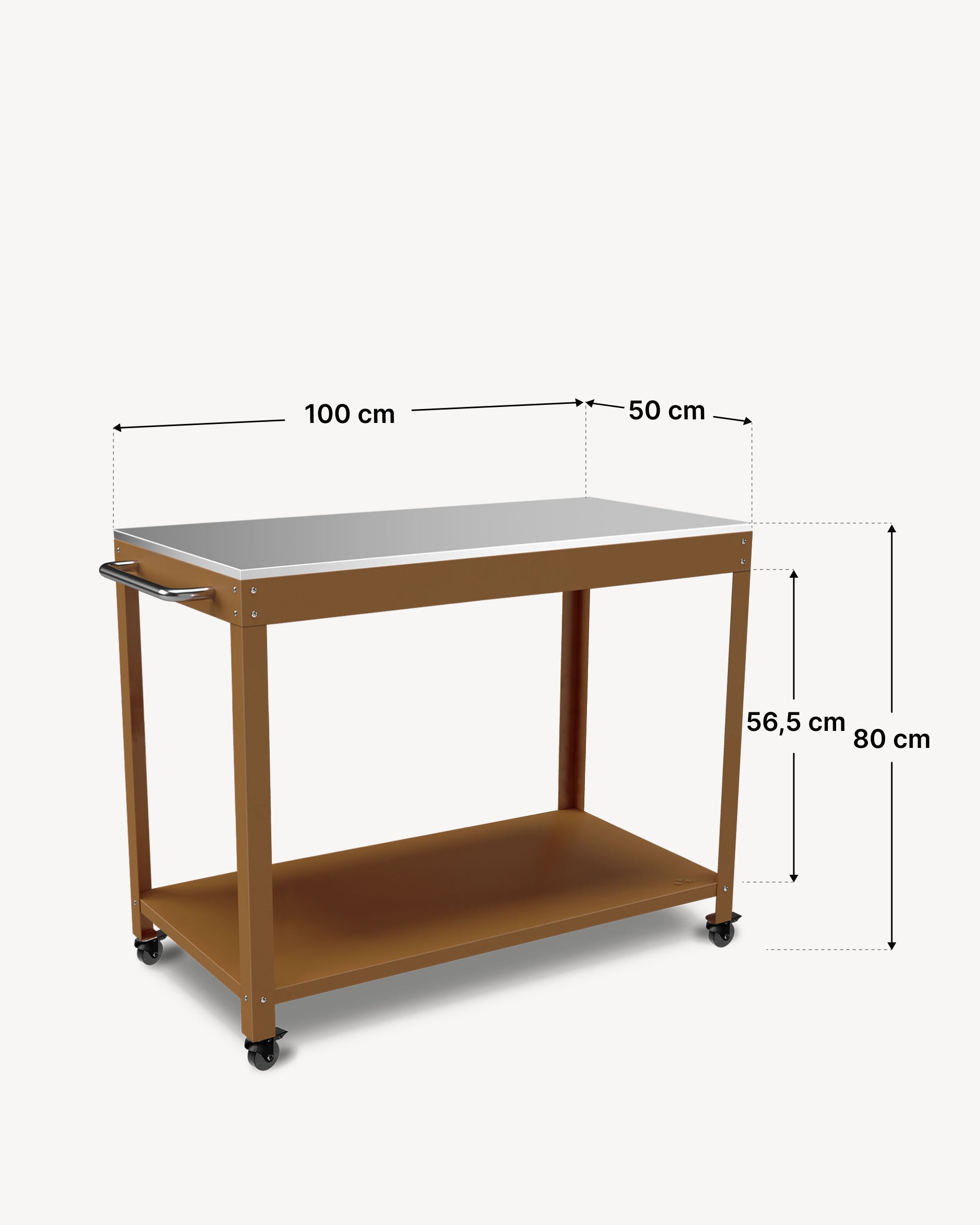 Afmetingen roestvrij stalen dressoir