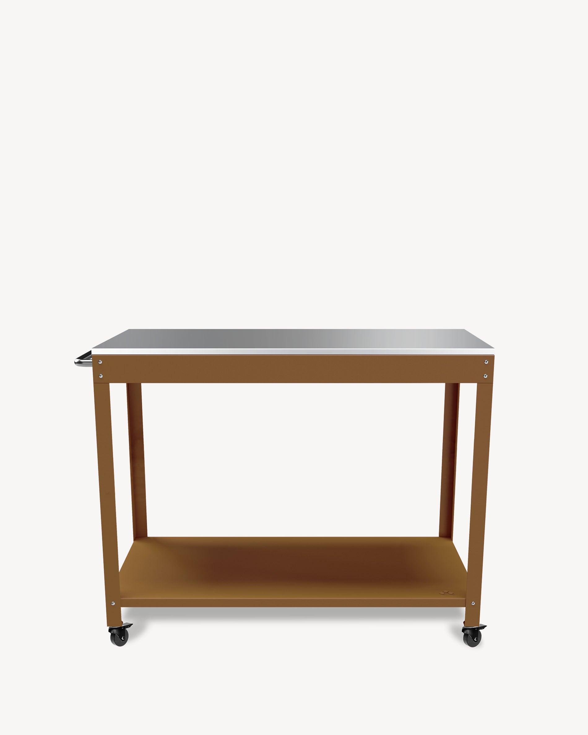 Metalen en sienna roestvrijstalen dressoir