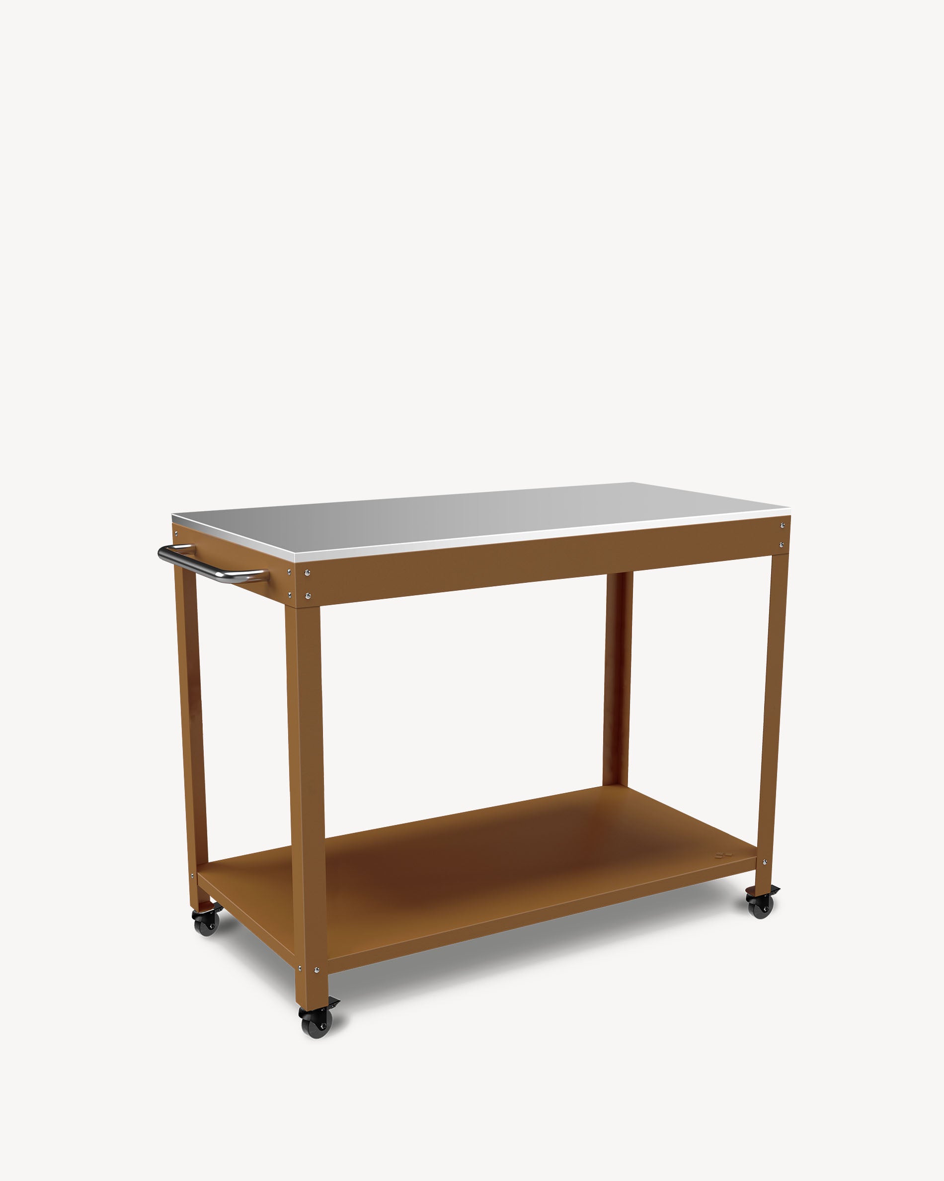 Metalen en sienna roestvrijstalen dressoir