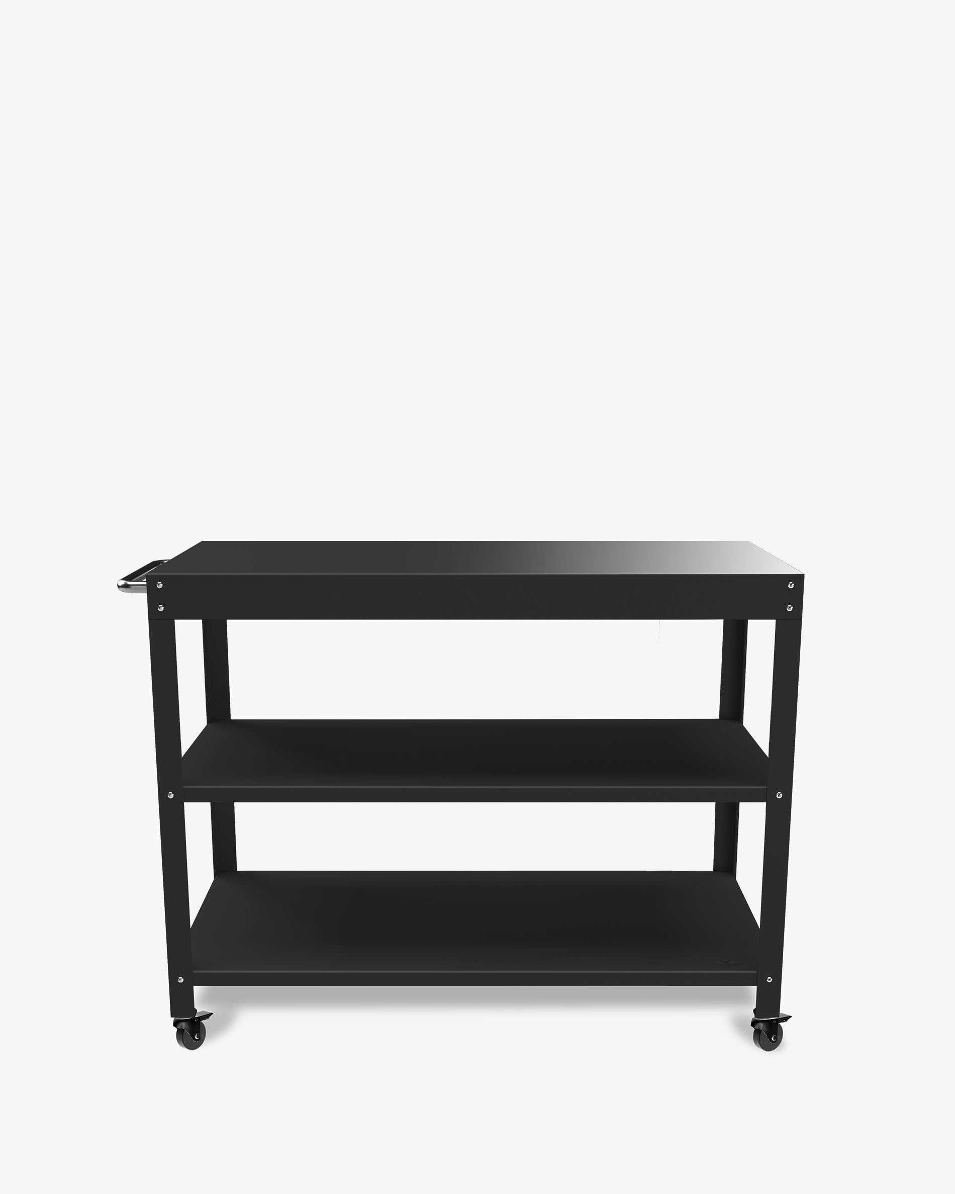 Beistelltisch aus Metall mit Tablett