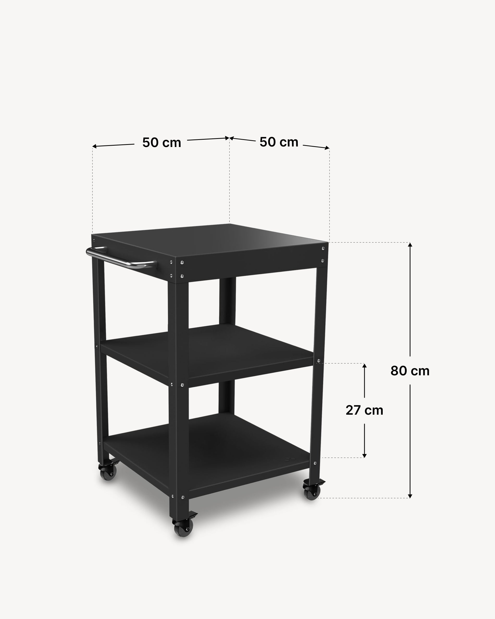 Dimensioni vassoio da portata in metallo 50x50
