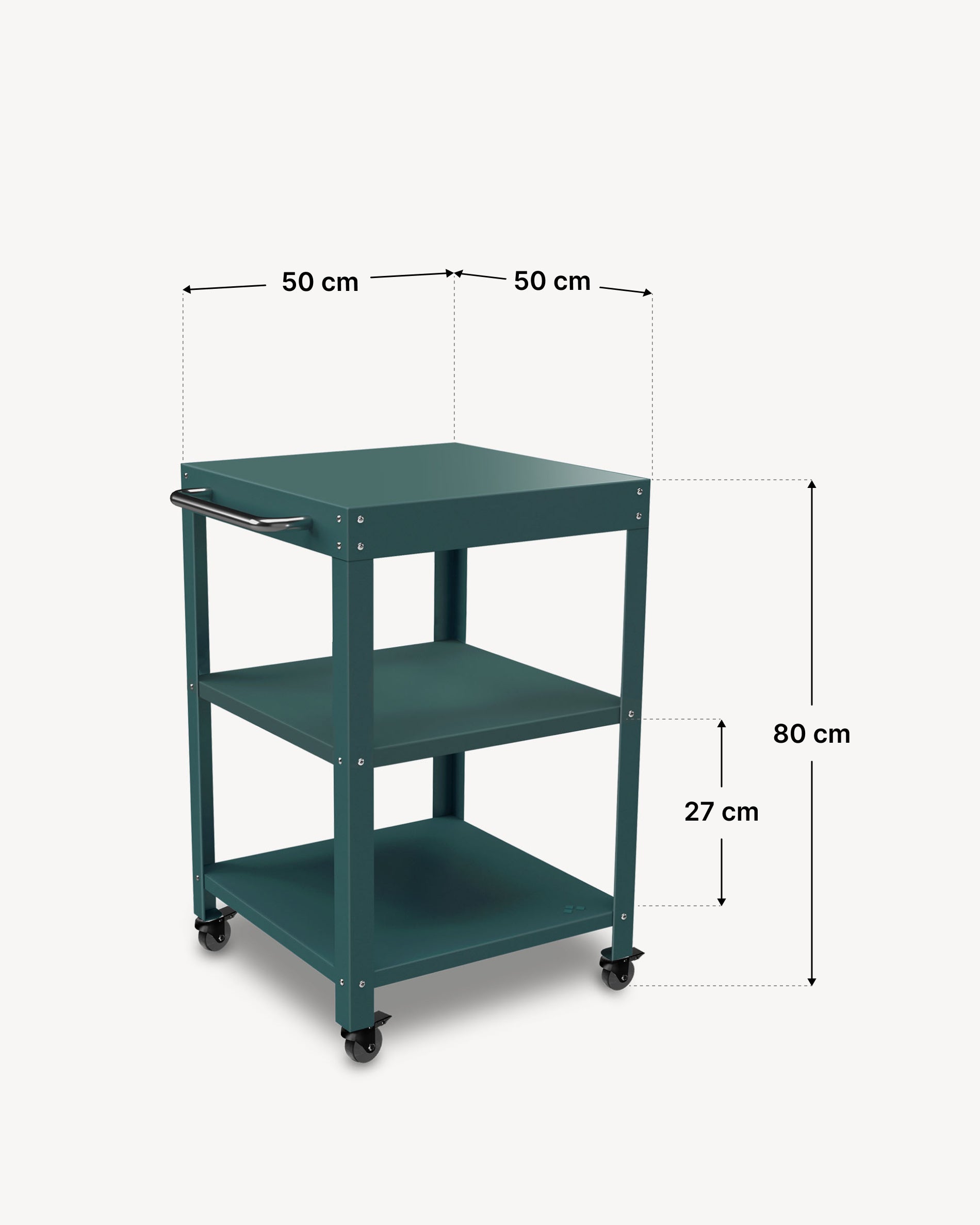 Dimensioni vassoio da portata in metallo 50x50