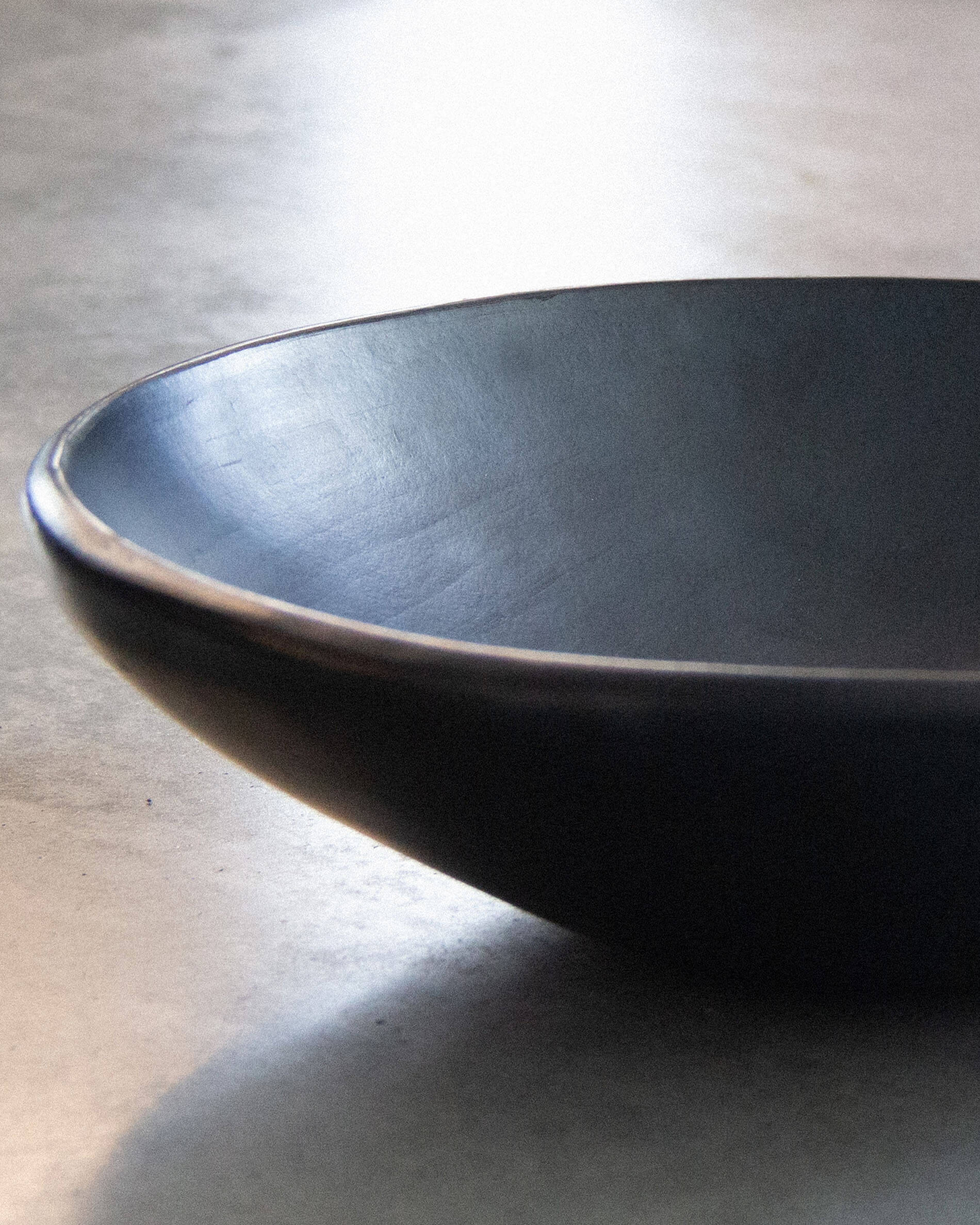 Large Black Chamba clay bowl
