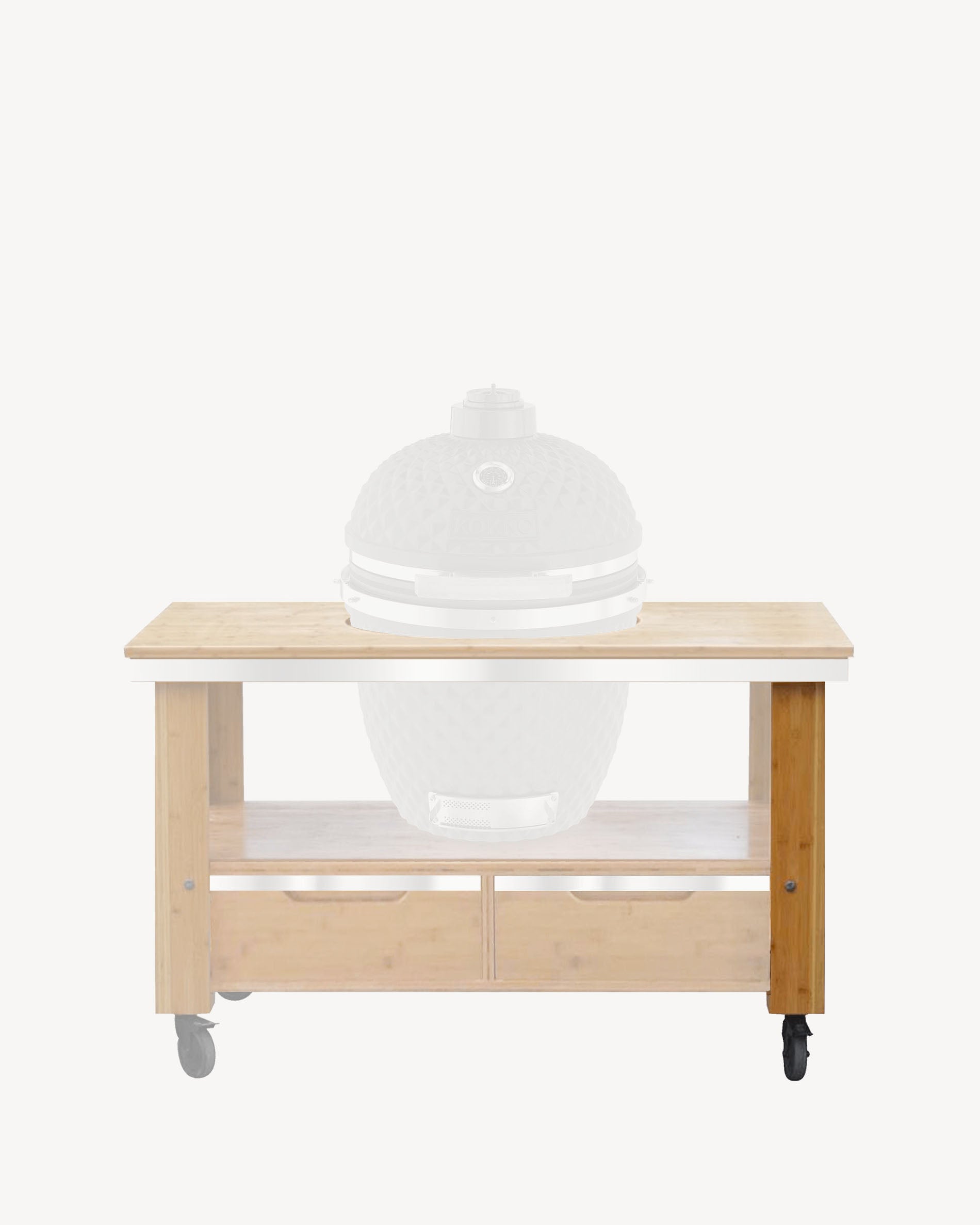 Carrello in legno con cassetti
