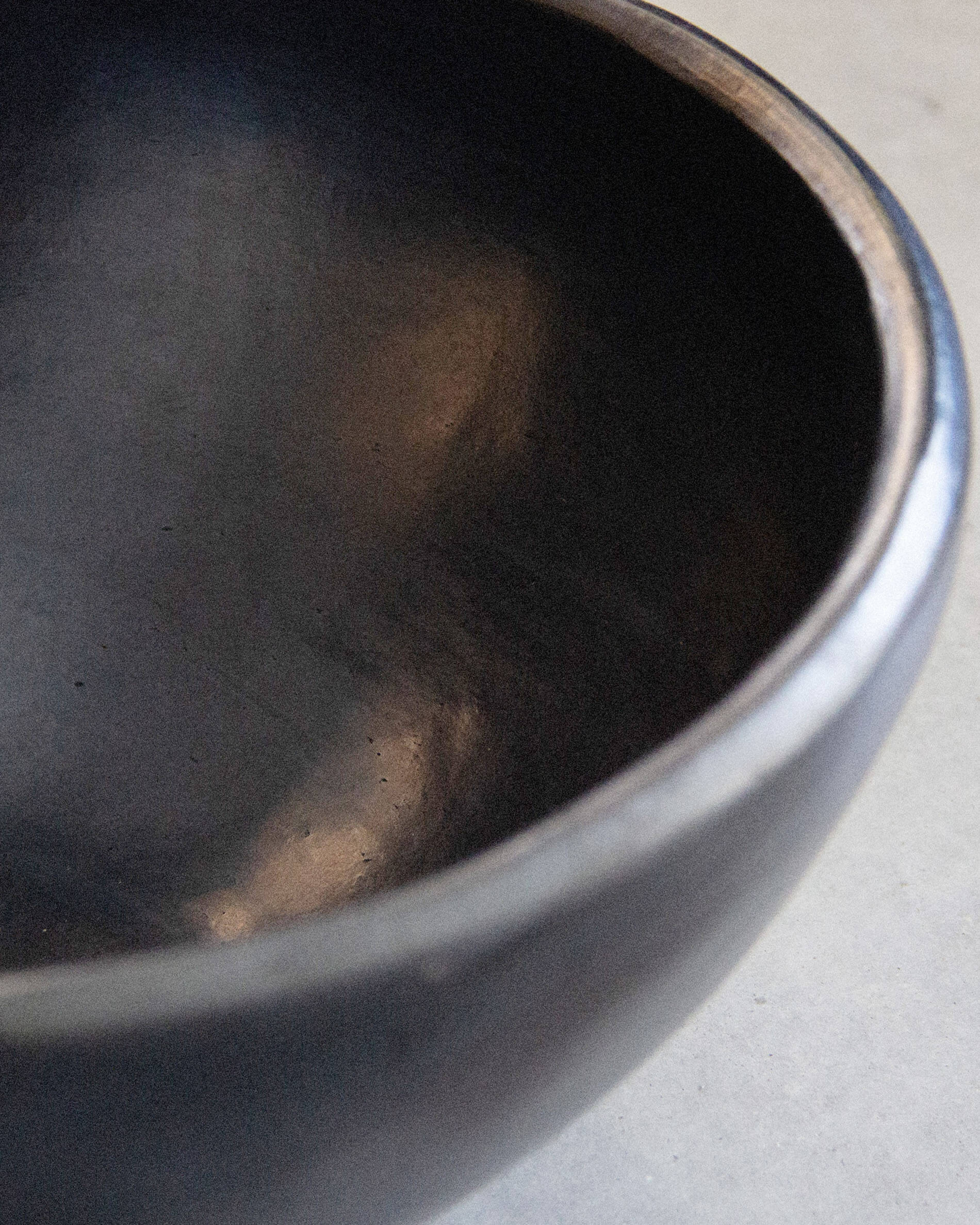 Black Chamba clay salad bowl