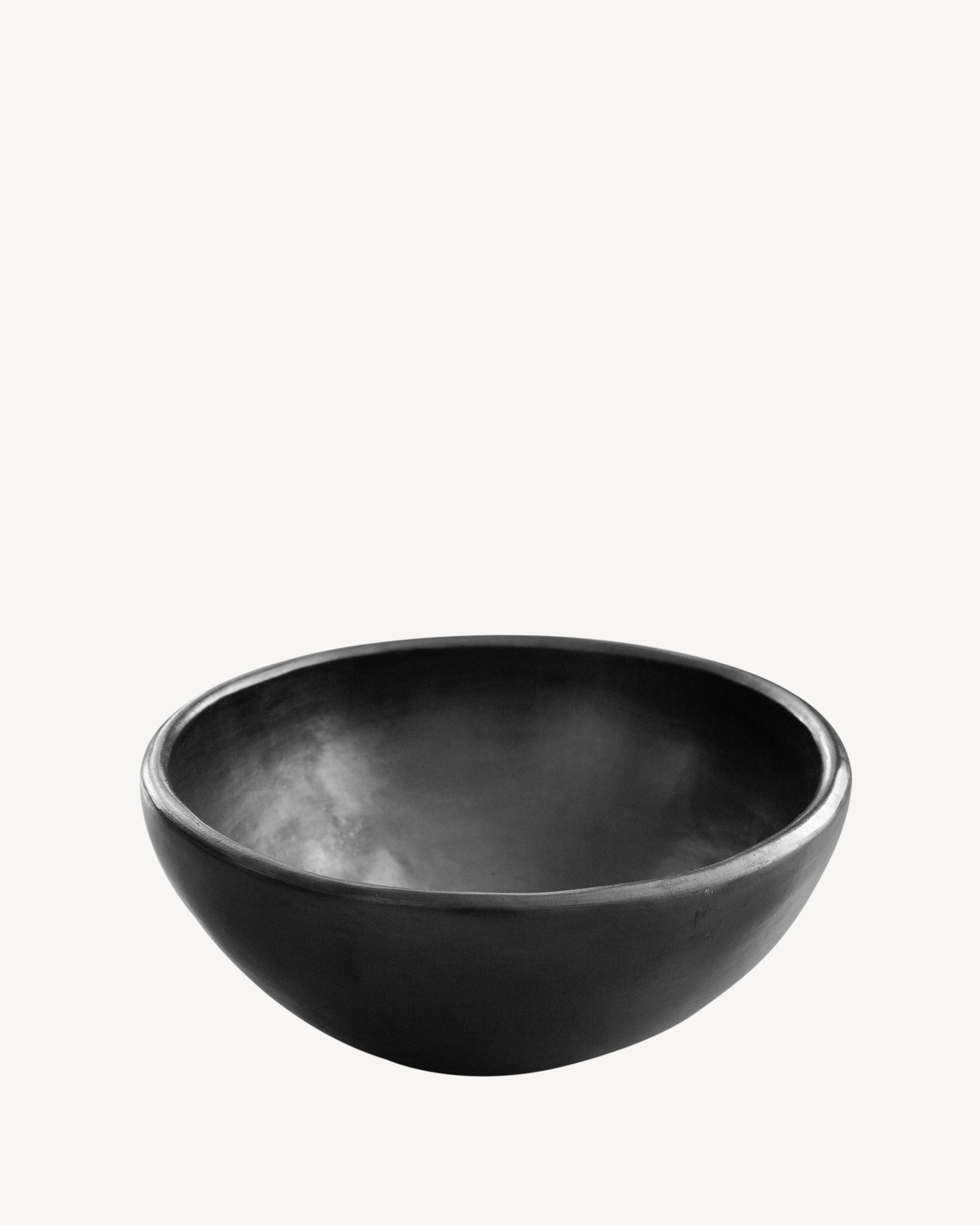 Black Chamba clay salad bowl