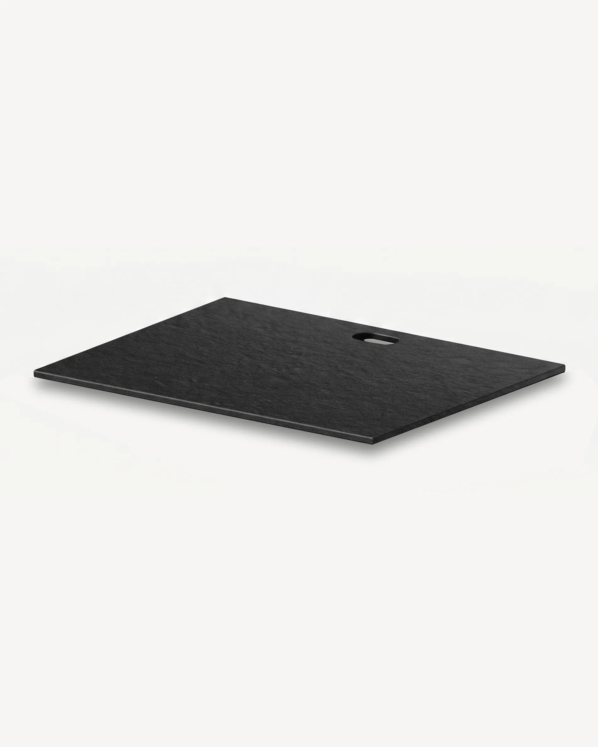 Plateau noir module Plancha PILOTIS avec découpe pour plancha, packshot isolé fond blanc