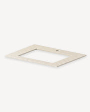 Cadre du plateau beige crème module Évier PILOTIS avec découpe pour vasque, packshot isolé fond blanc