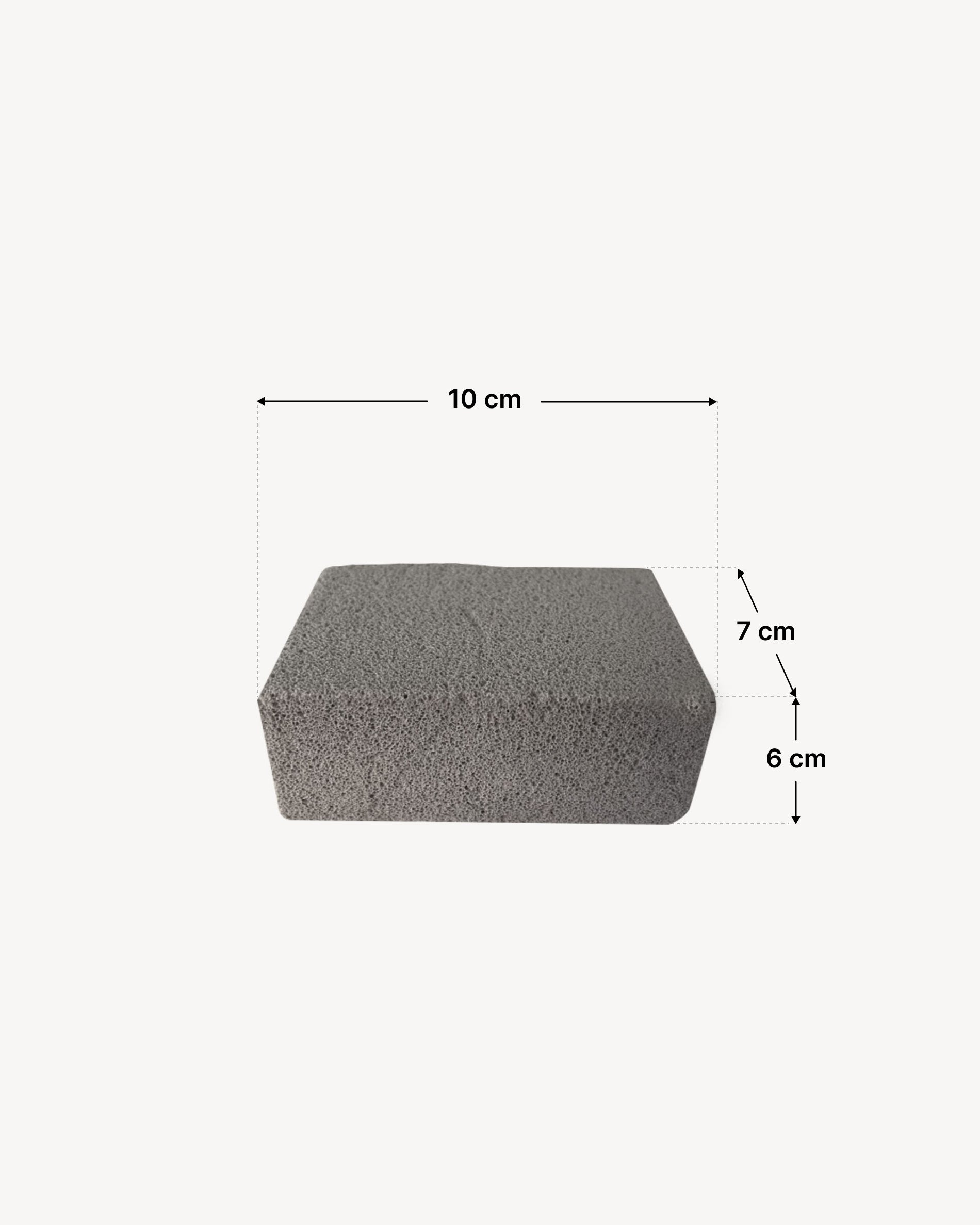 Dimensions cube nettoyant inox
