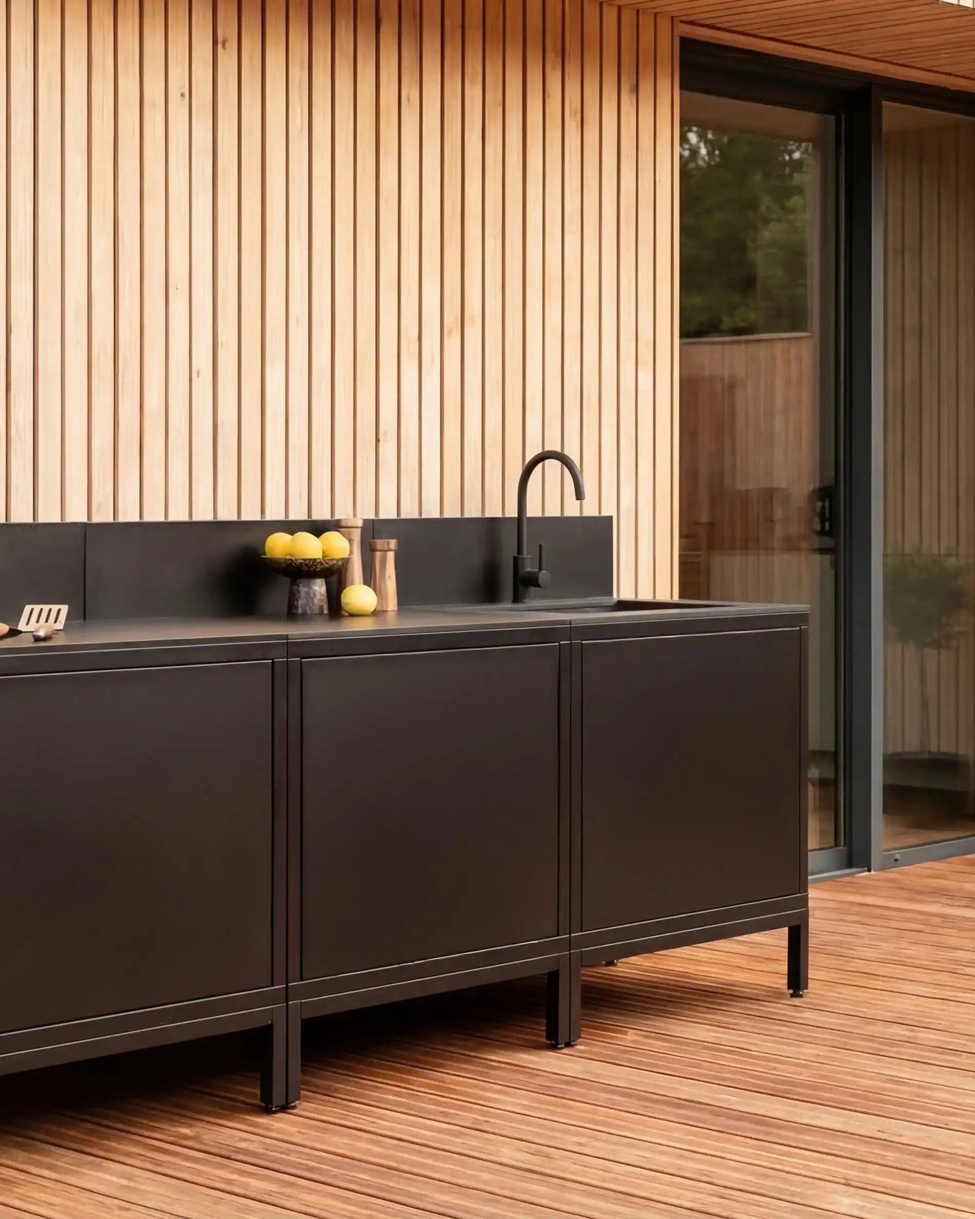 Meuble évier de cuisine d'extérieur PILOTIS