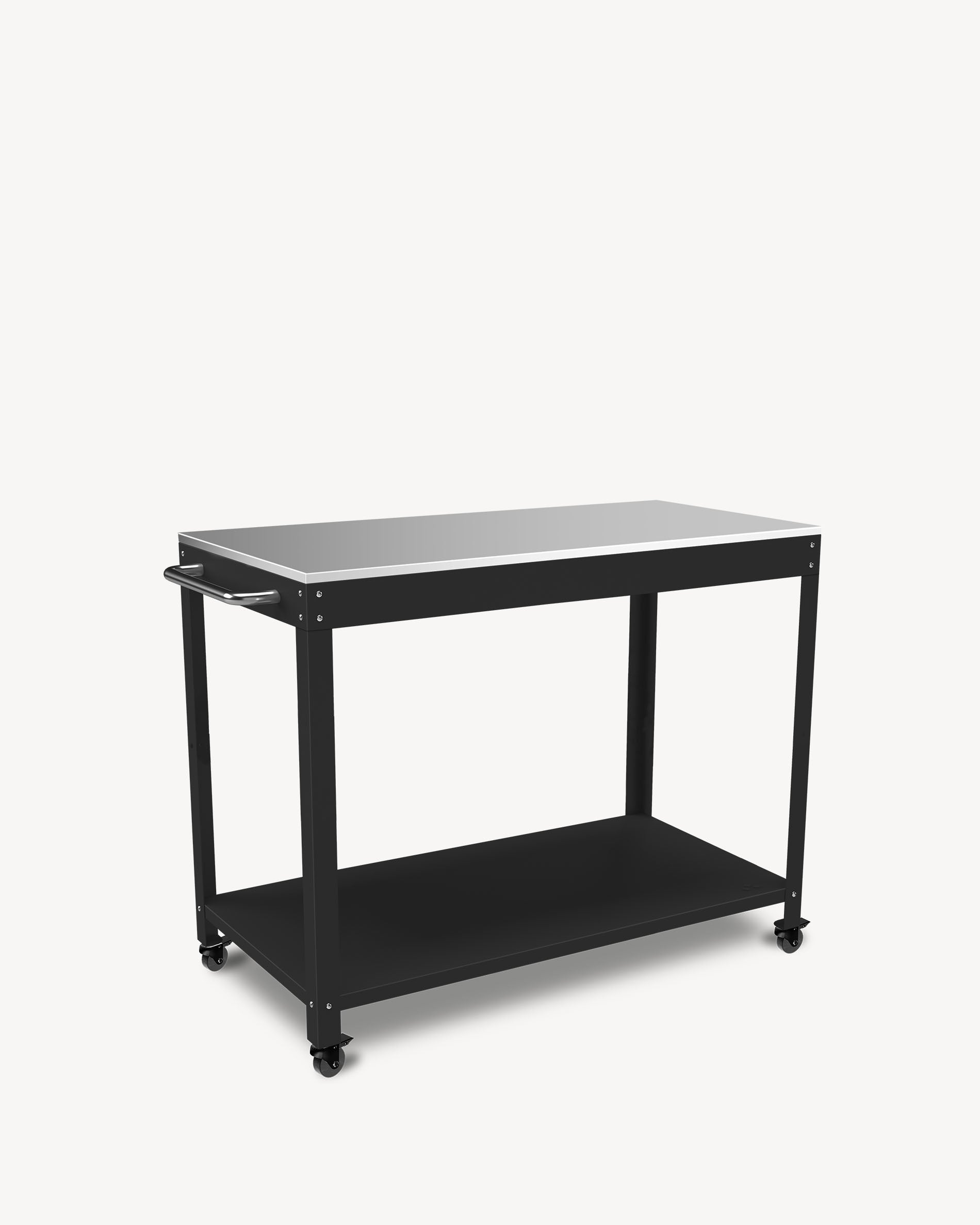 Desserte en Métal et inox noir