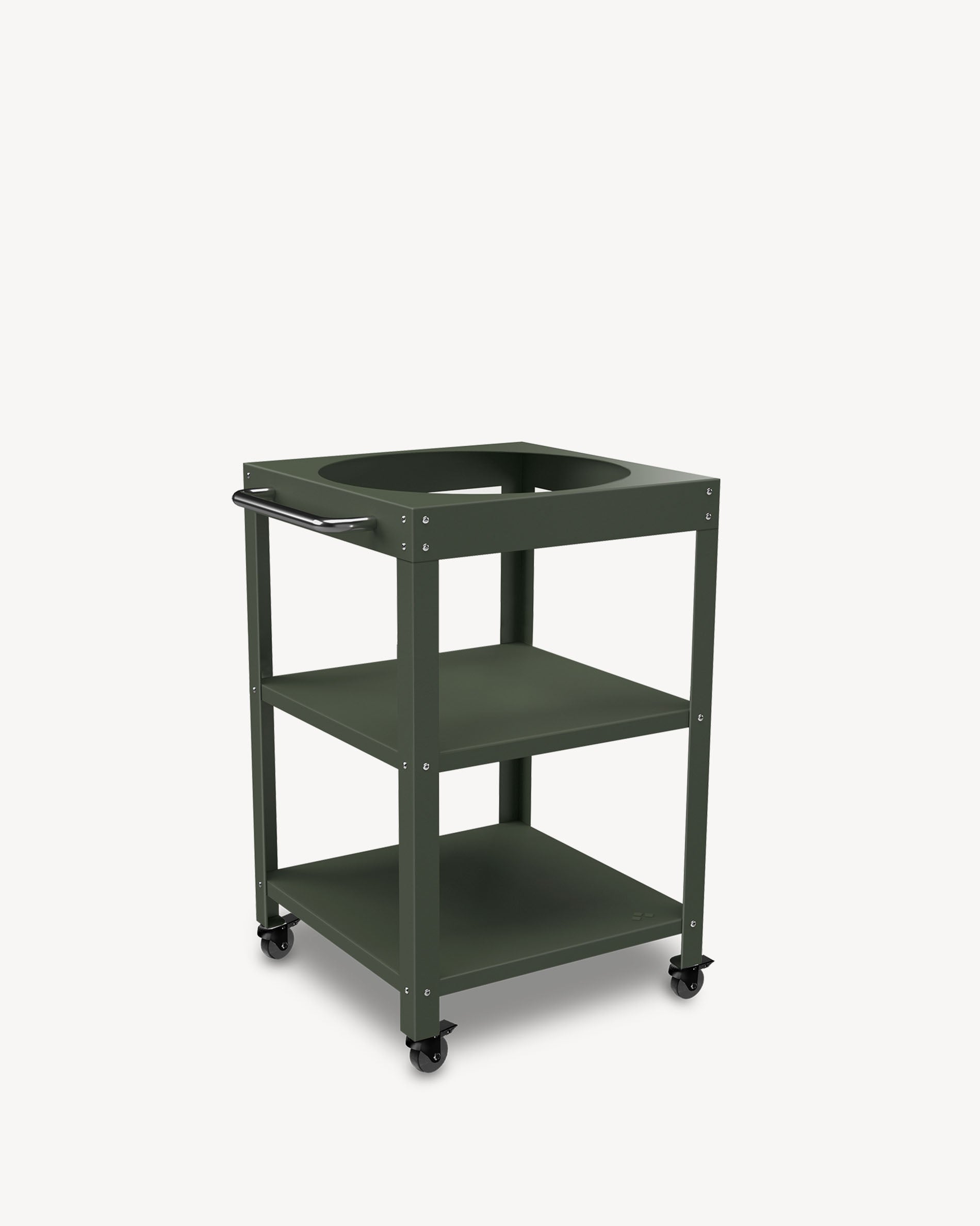 Desserte en métal vert olive pour Kokko L 18''