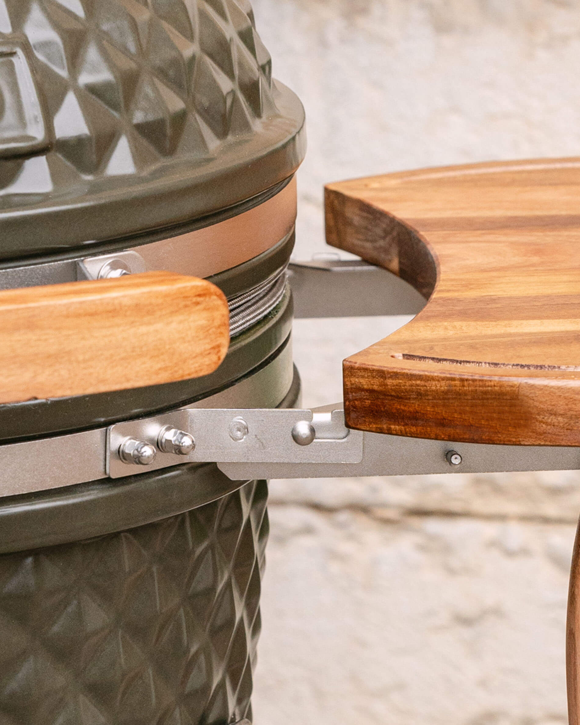 Bevestiging voor houten dienbladen