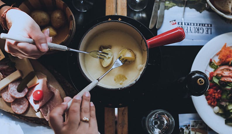 Fondue com amigos
