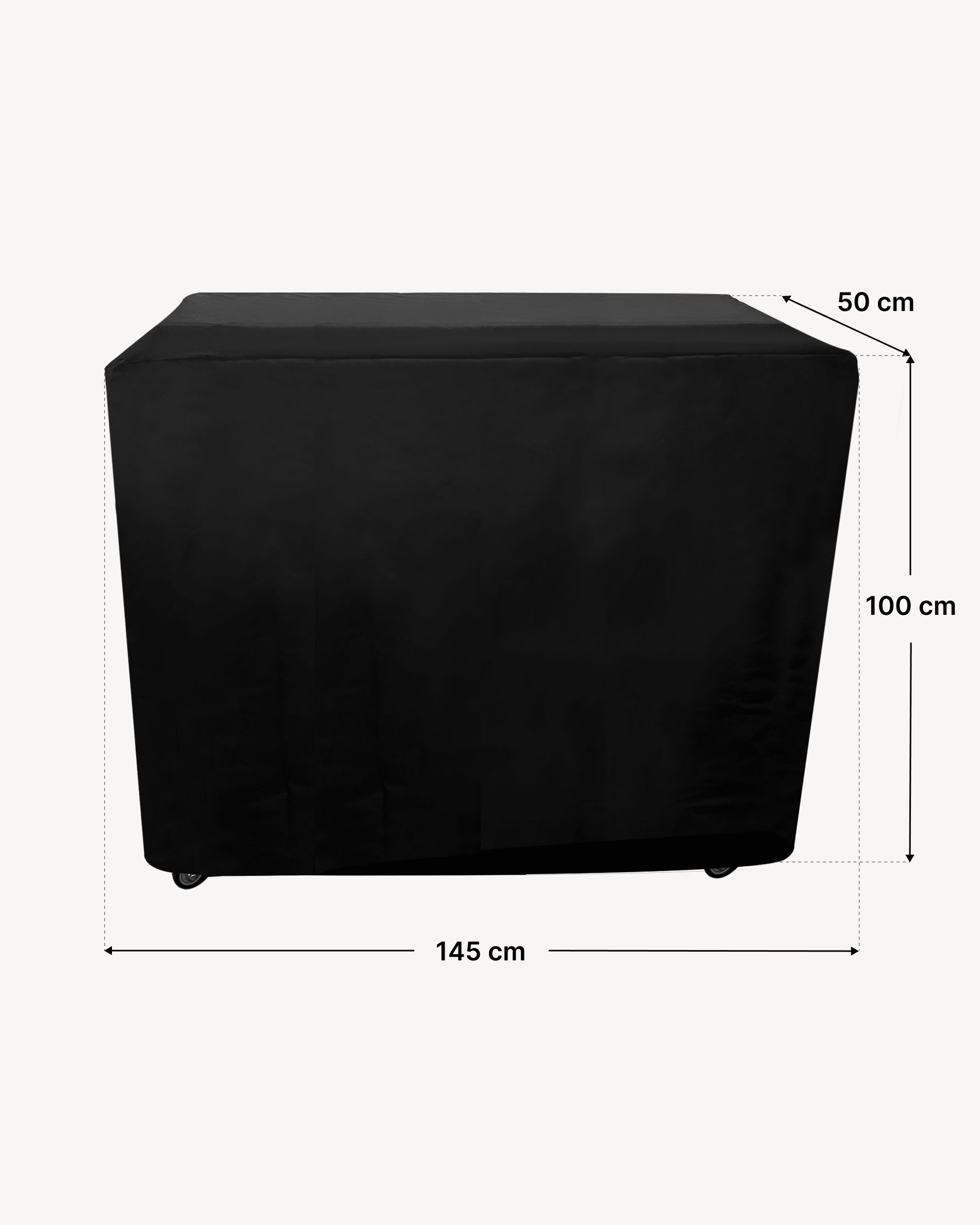 Dimensions housse desserte 50x145