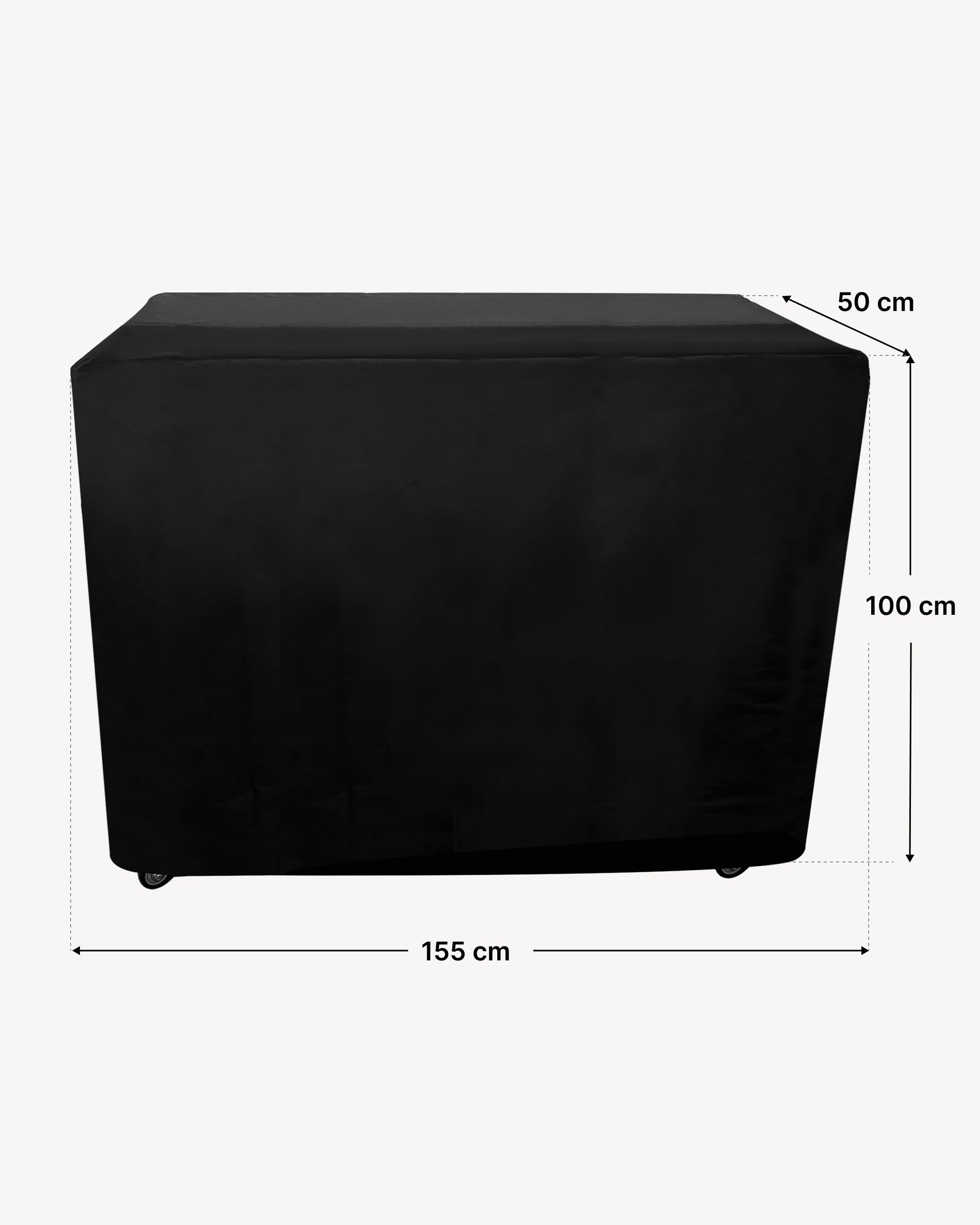 Dimensions housse desserte 50x155