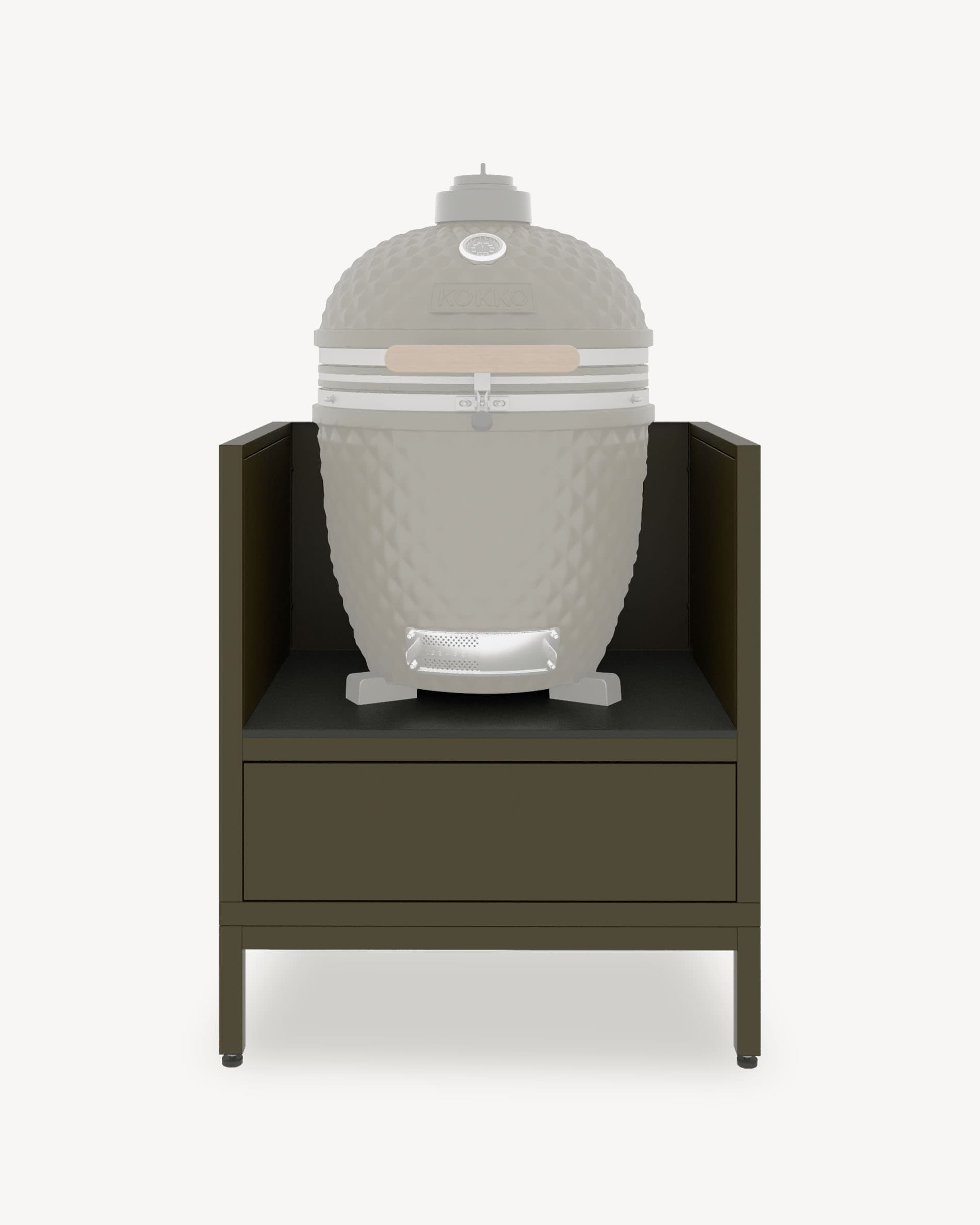 Meuble pour kamado de cuisine d'extérieur PILOTIS