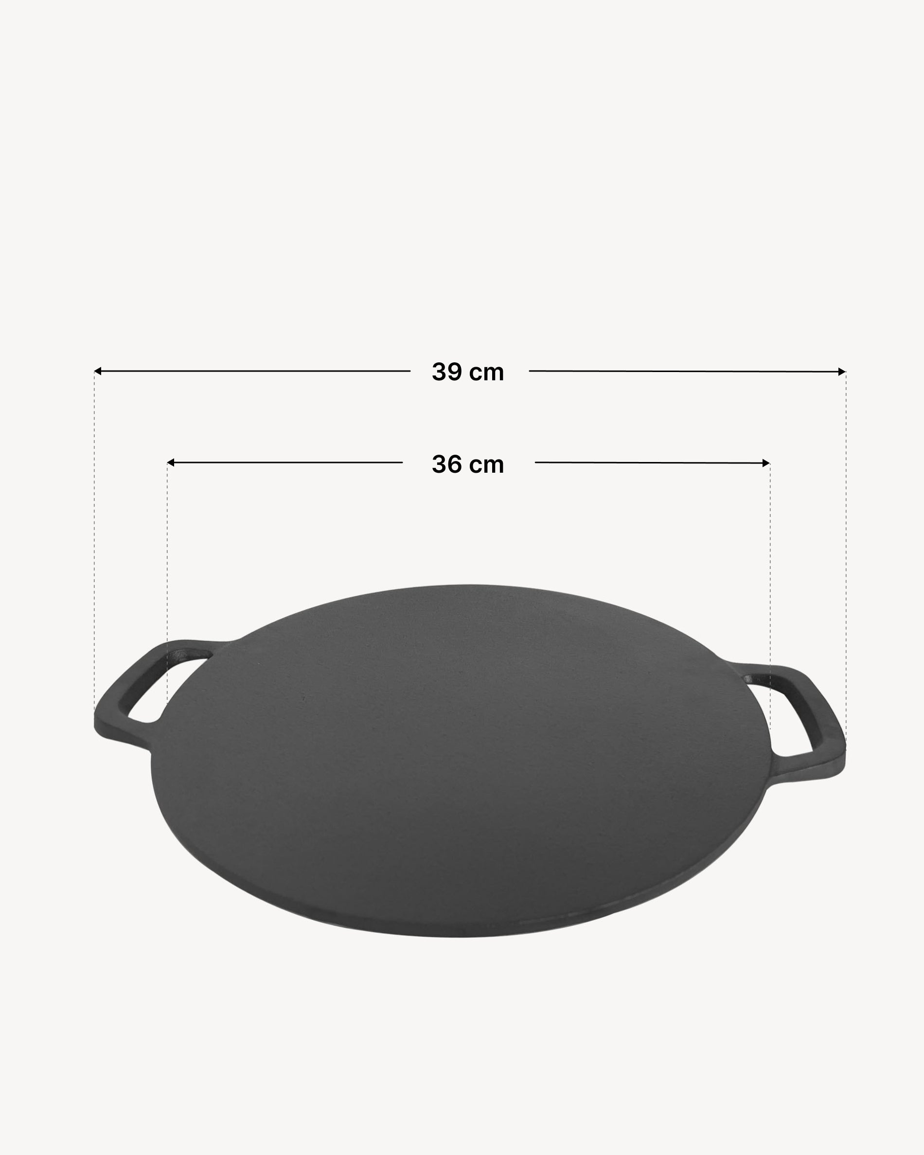 Dimensioni della piastra in ghisa liscia