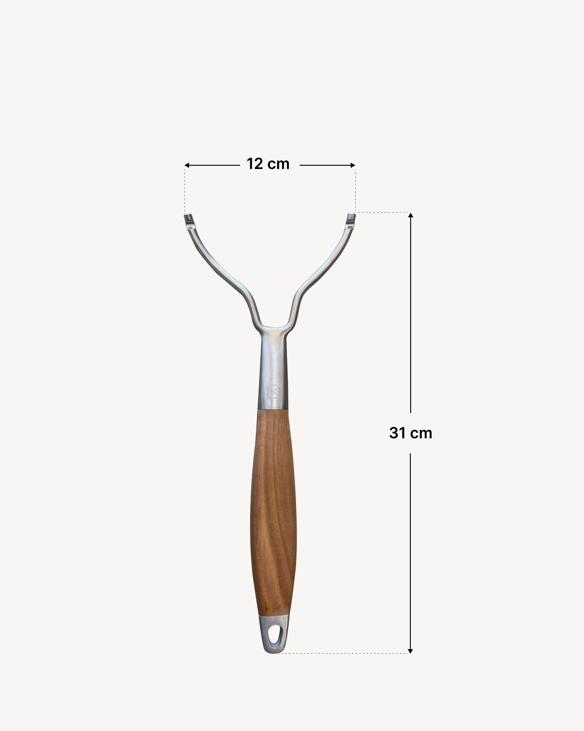 DImensions poignée inox pour grille