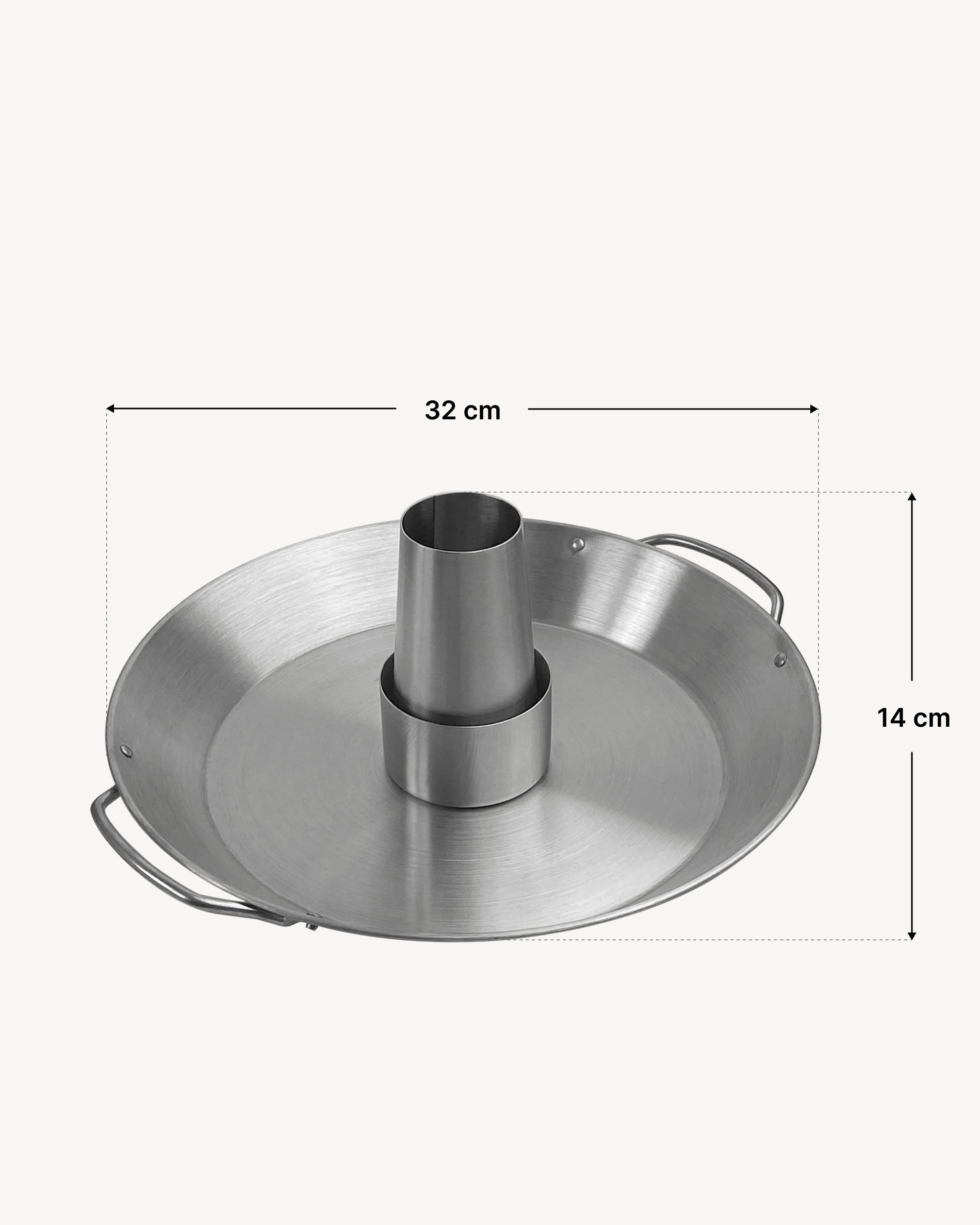 Dimensions support de volaille en inox