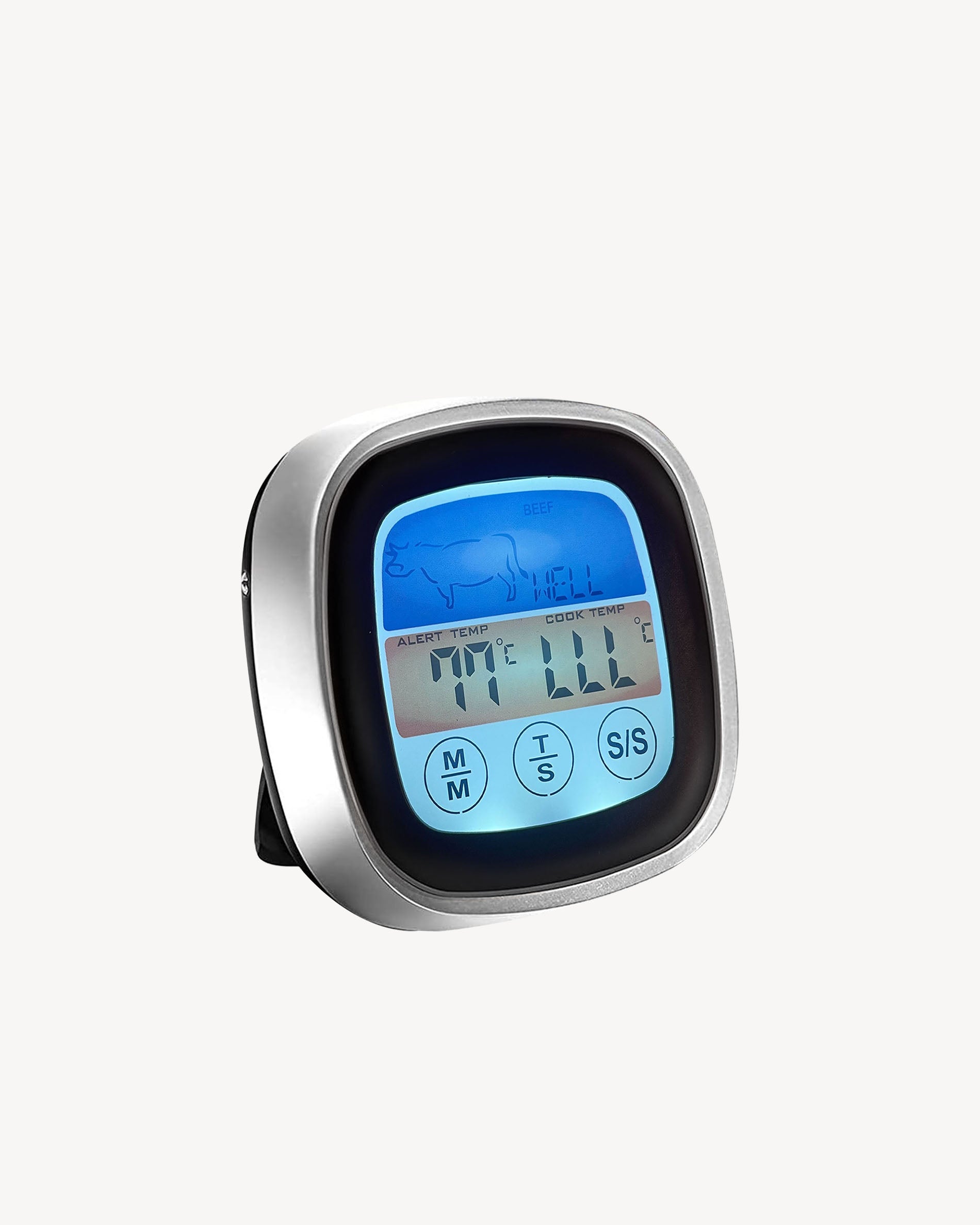 Thermomètre à Viande Numérique YUNYODA - Lecture 3 Secondes, Sonde Longue, Précision 0,1°C Pour Barbecue Et Cuisine