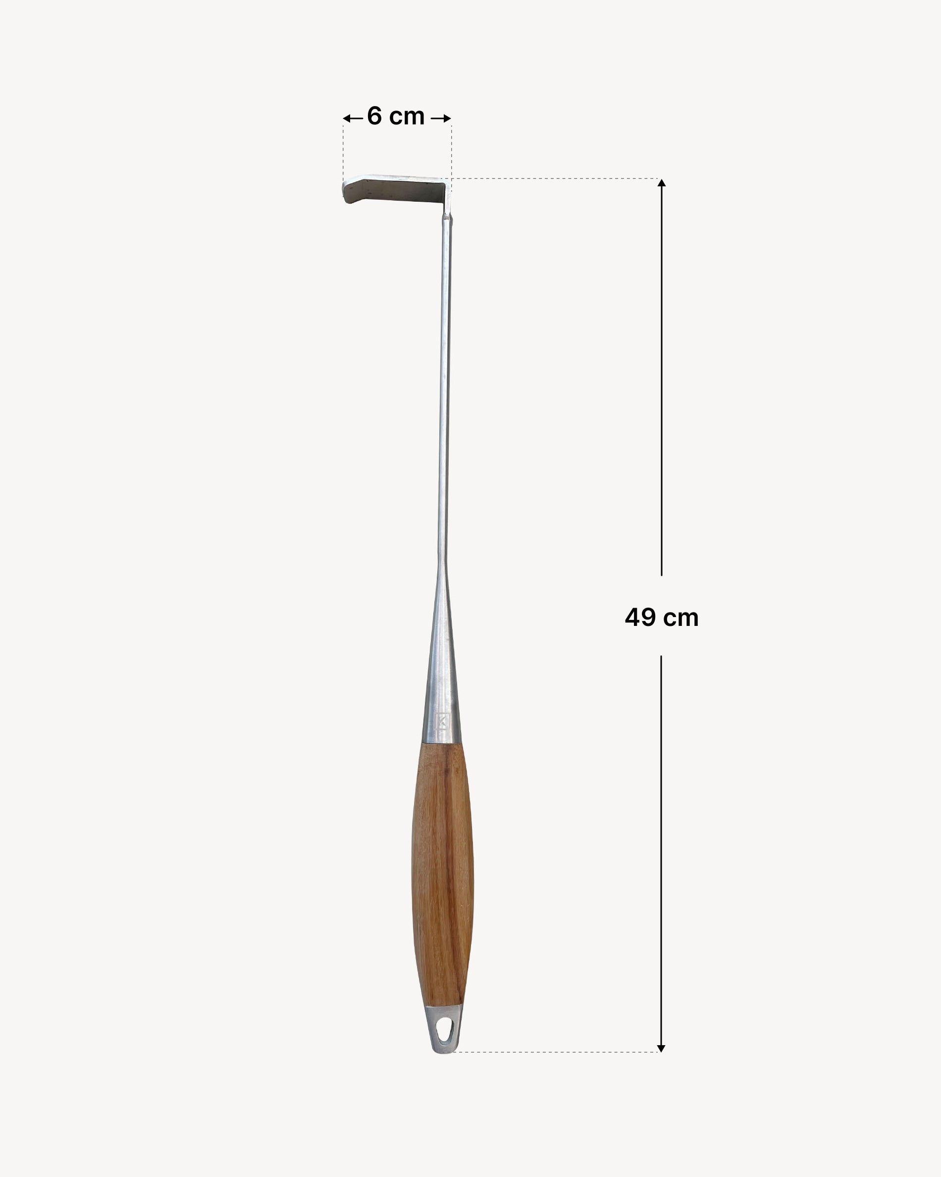 Dimensions tire-cendre en inox