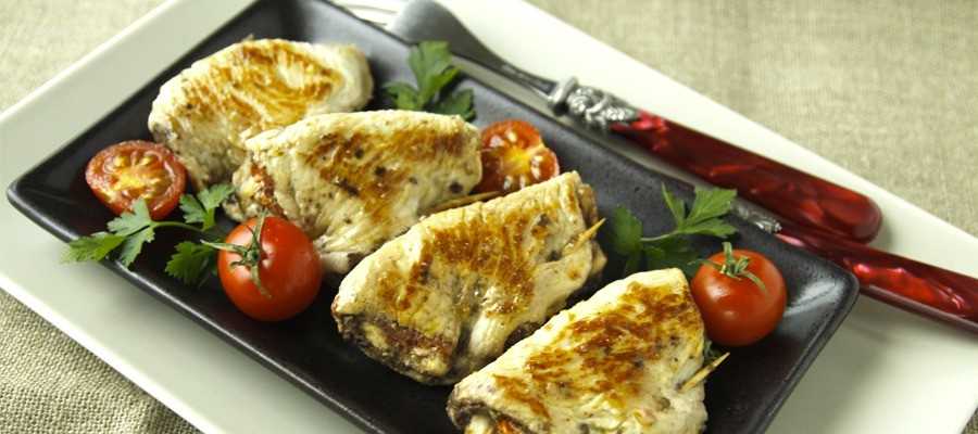 Gefüllte Hühnerfilets