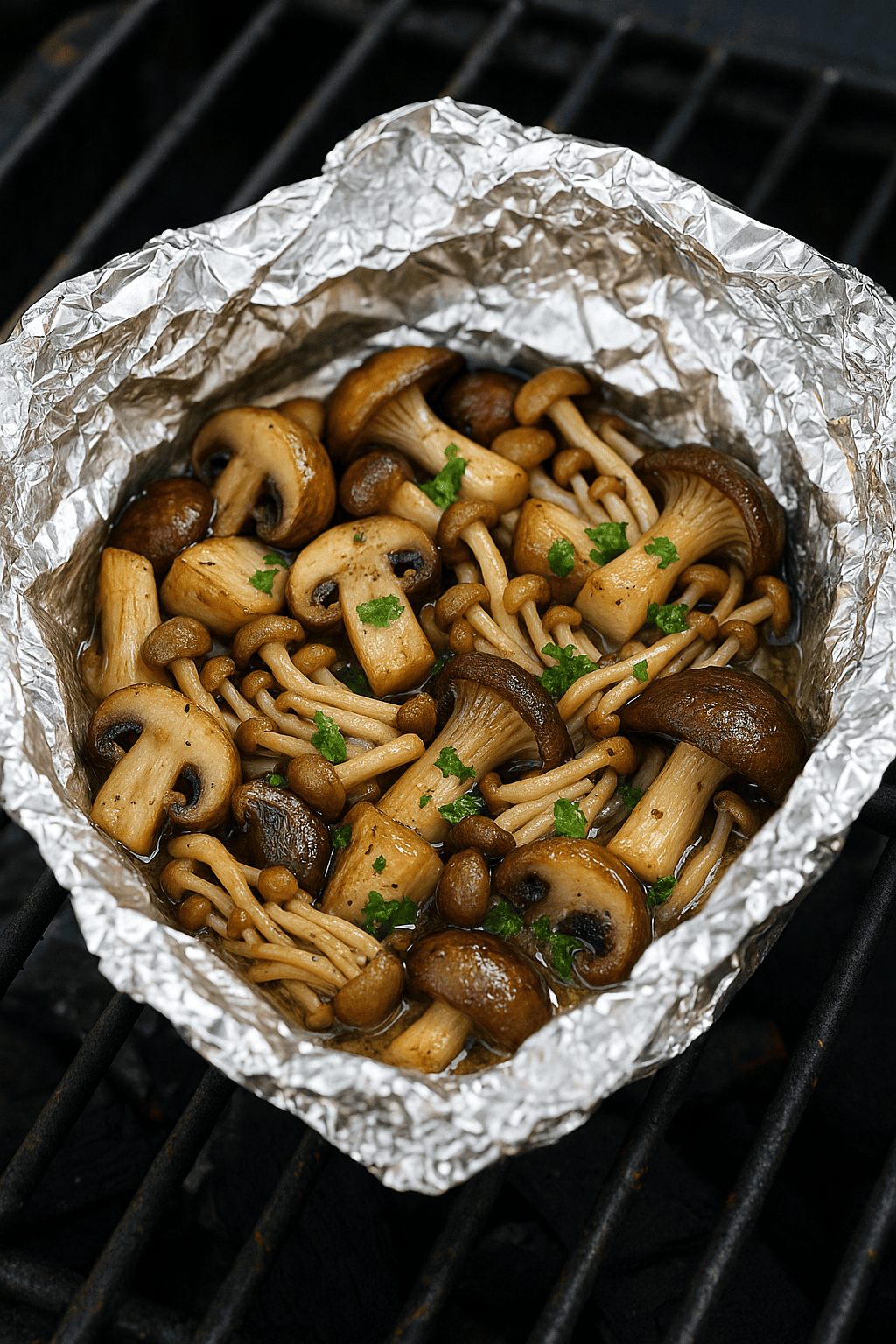 Champignon in Folie