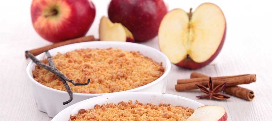 Crumble di mele e cannella