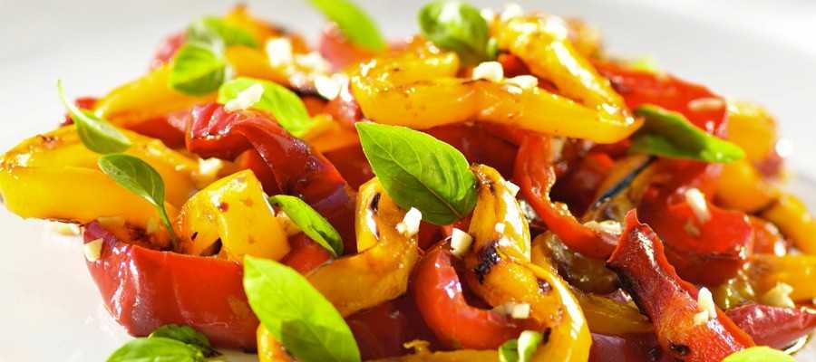 colorful peppers with spices